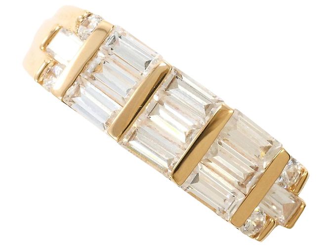 Autre Marque 10K Roségold-Ring mit Zirkonia Golden