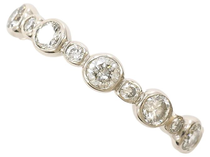Autre Marque Platinring mit Diamant