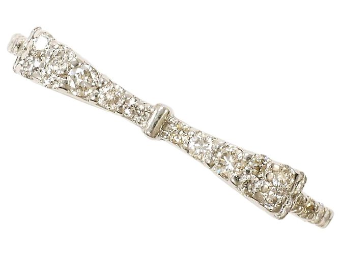 Autre Marque PT900 Platinring mit Diamant