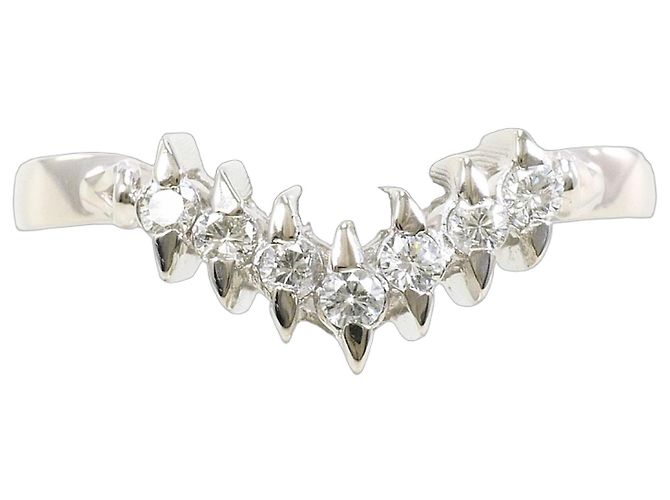 Autre Marque Platinring mit Diamant