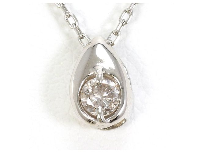 Autre Marque PT1000 Platin- und Diamant-Halskette