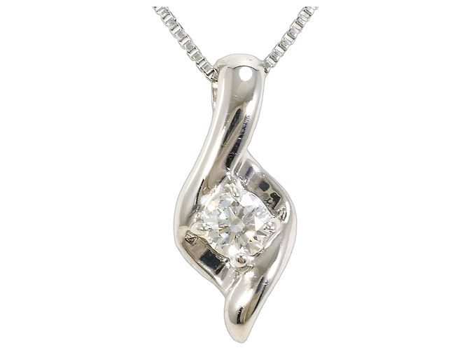 Autre Marque PT900 Platin- und Diamant-Halskette