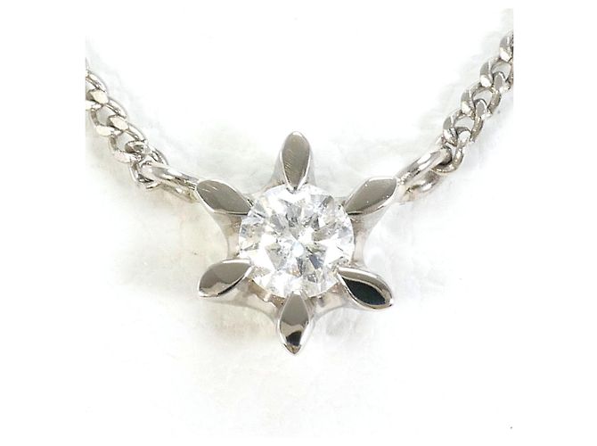 Autre Marque Collar de platino con diamante