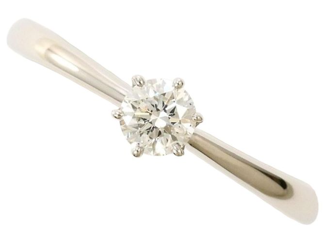 Autre Marque PT900 Platinring mit Diamant