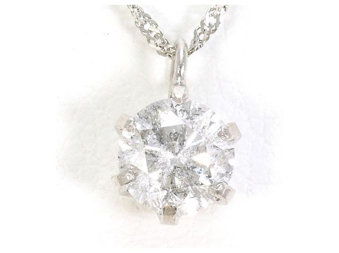 Autre Marque Platin-Diamant-Halskette