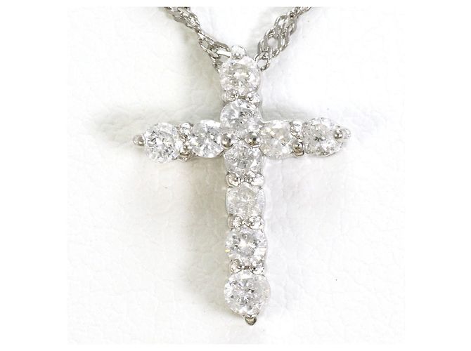 Autre Marque PT900 / PT850 Platin-Halskette mit Diamant