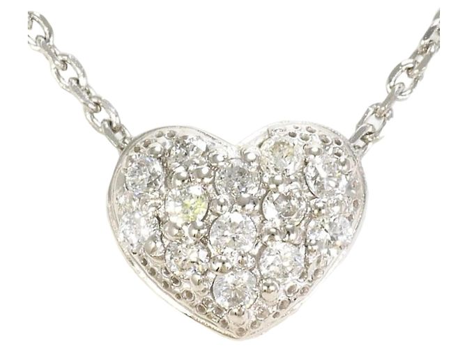 Autre Marque Platin-Diamant-Halskette