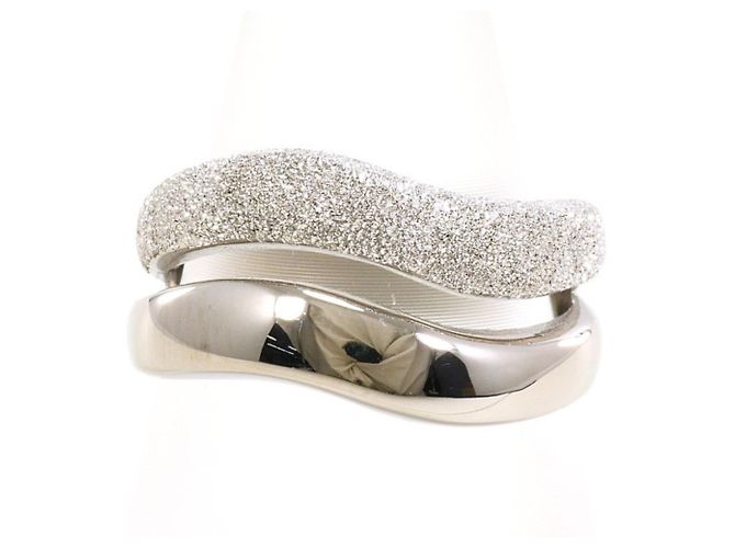 Autre Marque 14K Weißgold Ringband Golden