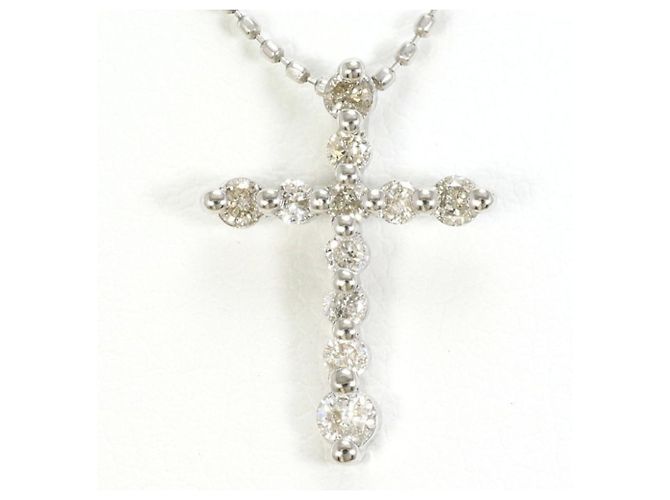 Autre Marque Platin-Diamant-Halskette