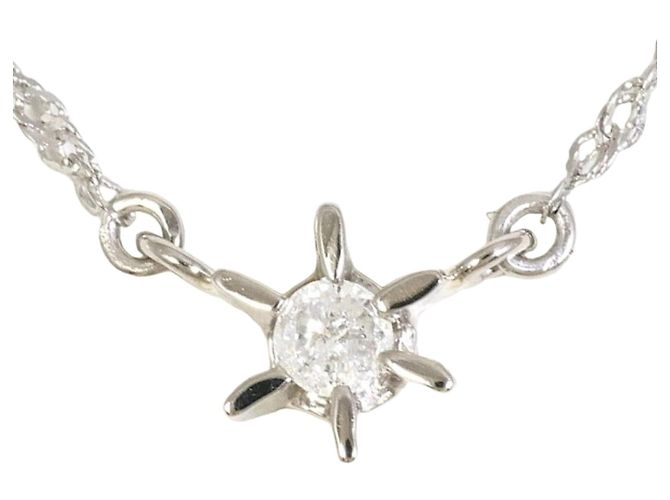 Autre Marque Collar de platino PT850 con diamante
