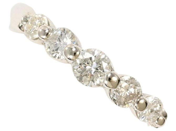Autre Marque PT900 Platinring mit Diamant