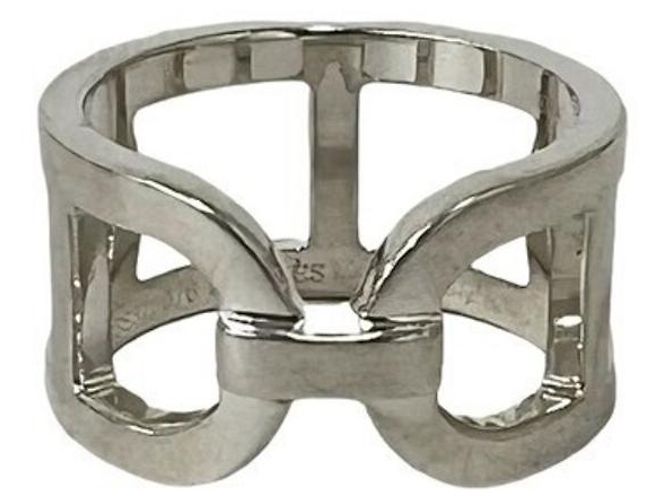 Hermès Hermes Vintage Ever Chaine d'Ancre Ring Silber
