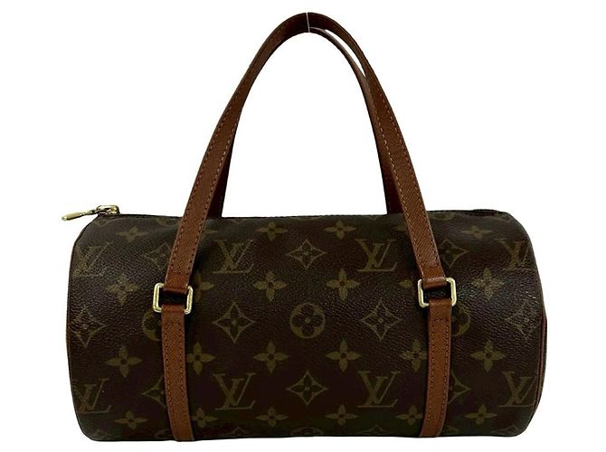 Louis Vuitton Vintage Papillon 25 Monogram Leder Handtasche Braun