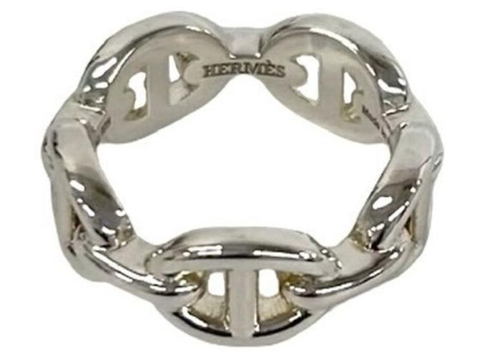 Hermès Hermes Chaine d'Ancre Enchainée Ring Silvery 