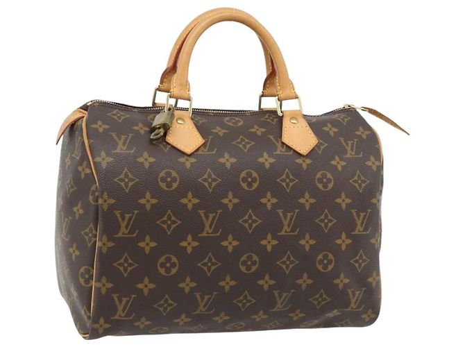 LOUIS VUITTON Bolso Monogram Speedy 30 M41526 LV Auth 181837SAV Monograma
