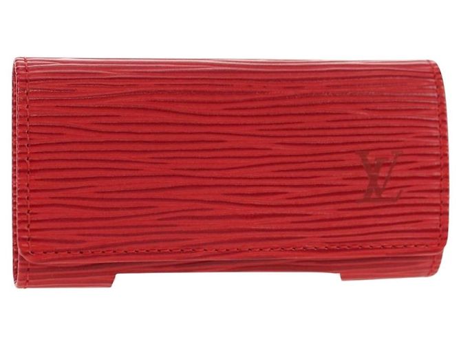 LOUIS VUITTON Epi Multicles 4 Key Case Red M63827 LV Auth 179511M