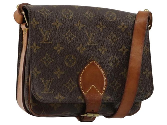 LOUIS VUITTON Monogram Cartouchiere MM Schultertasche M51253 LV Auth bs35264 Monogramm