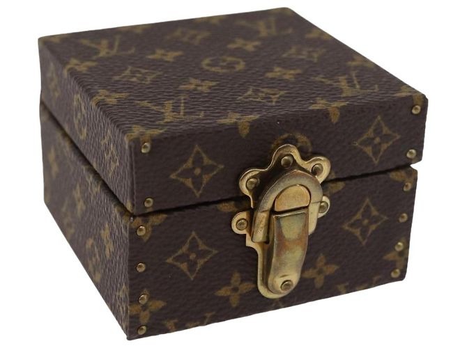 LOUIS VUITTON Monogram Case Eccrine Declaration Jewelry Box M21010 Auth 167372M