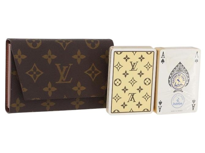 LOUIS VUITTON Estuche para Cartas de Juego Monogram M58648 LV Auth BA13238A Monograma
