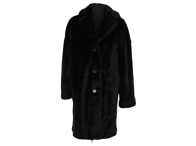 Claudie Pierlot Schwarzer Mantel