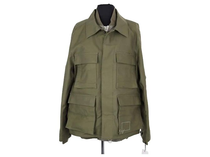 Chaqueta Sacai Layered chore jacket caqui algodón L