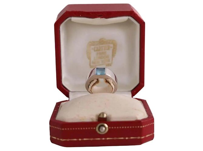 Cartier Anillo Tank plateado Plata 