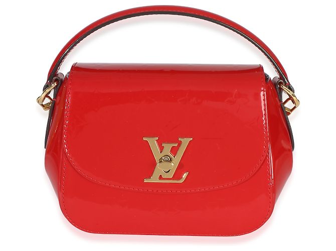 Bolso de Hombro Louis Vuitton Red Monogram Vernis Pasadena Roja