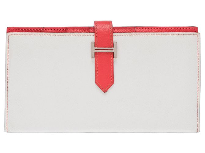 Béarn Hermès HERMES Bearn Accessory in White Leather - 103545