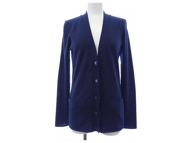 Hermès Cardigan in cashmere Hermes Blu Blu navy