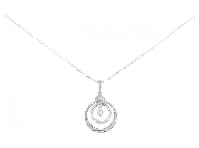 Autre Marque Collana con Diamanti Au750 Argento