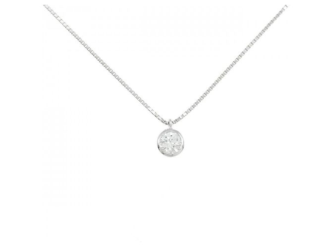 Autre Marque Au750 Diamant-Halskette Silber