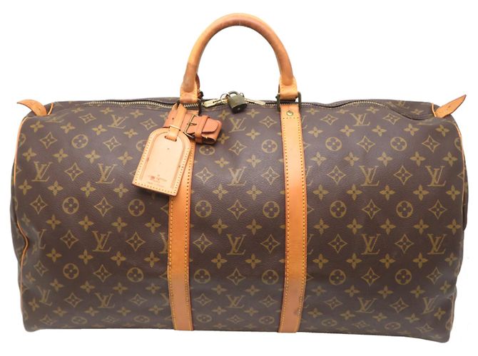 Borsa Boston Louis Vuitton Keepall 55 Marrone