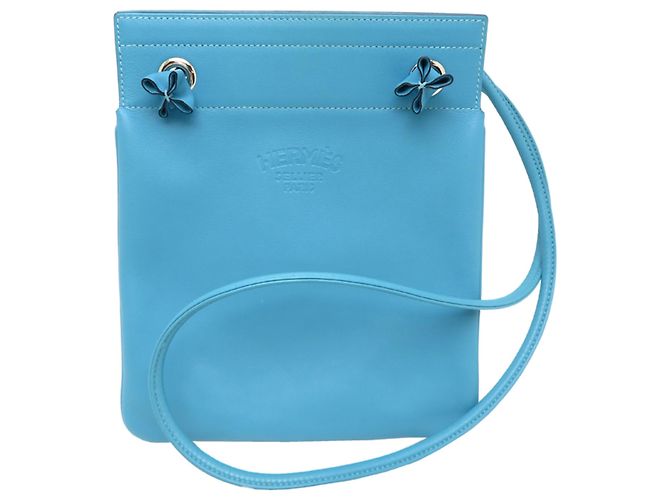Hermès Borsa a tracolla mini Aline Hermes Blu 