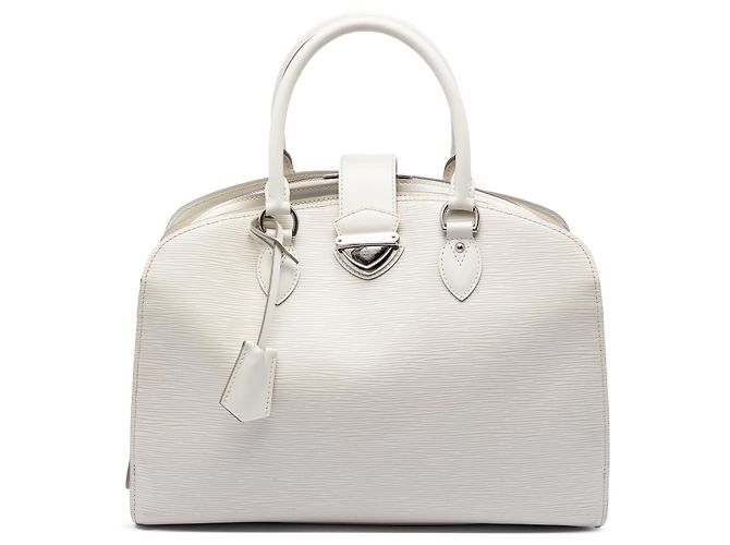 Louis Vuitton White Epi Pont Neuf GM Blanc