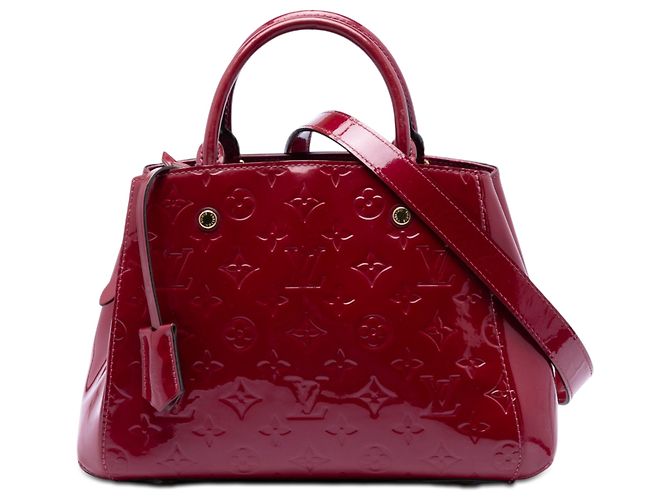 Louis Vuitton Pink Monogram Vernis Montaigne BB Rosa