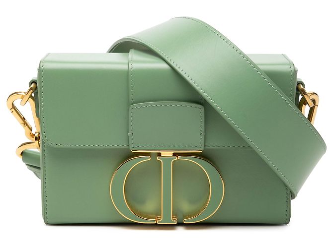 Dior Green Micro Smooth Calfskin 30 Montaigne Flap Vert Vert clair