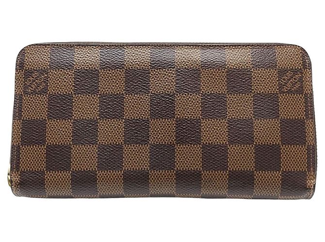 Portafoglio Zippy Long Louis Vuitton Marrone Damier Ebene