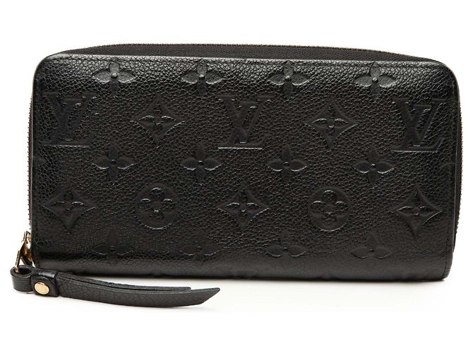 Cartera Zippy Long Monogram Empreinte negra Louis Vuitton Negro