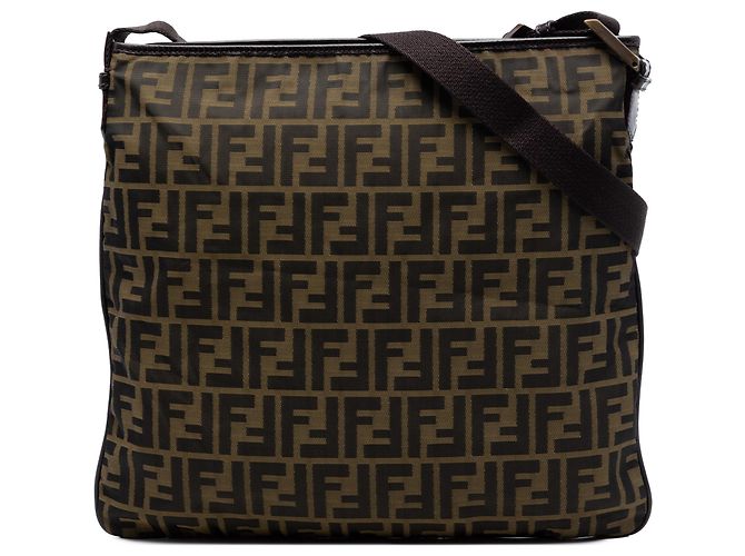 Fendi Marron Zucca Canvas Crossbody