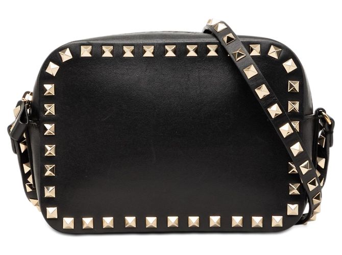 Borsa a tracolla Valentino in pelle nera Rockstud Nero