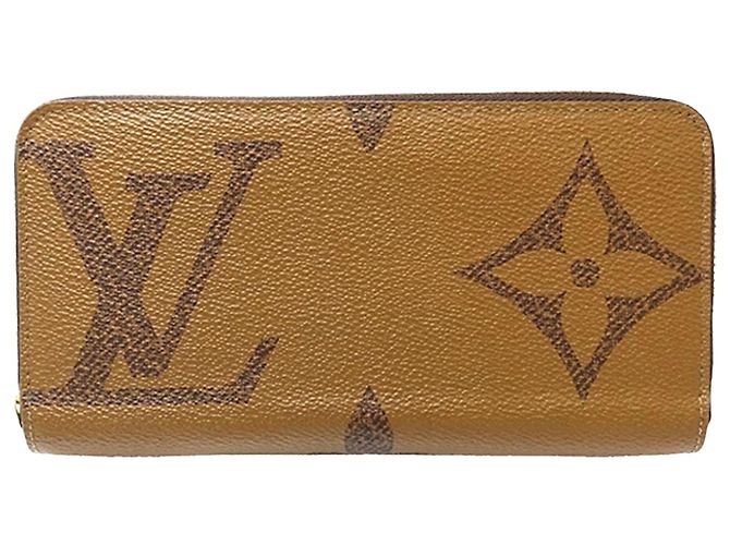 Cartera larga Zippy Louis Vuitton Marrón Monogram Giant Reverse Castaño