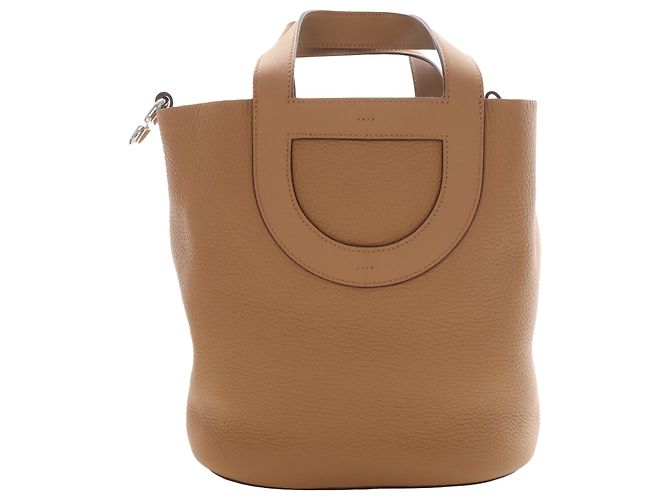 Hermès Marrom Clemence e Swift In the Loop 23 Castanho claro