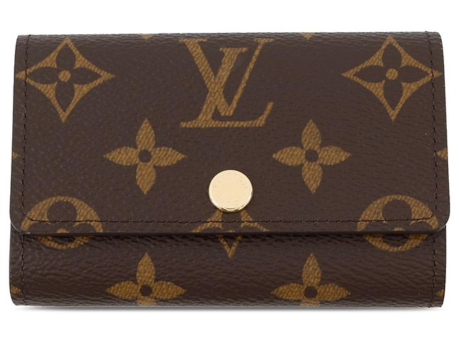 Porte-clés 6 clés Louis Vuitton Marron Monogram