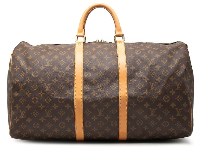 Louis Vuitton Brown Monogram Keepall 55