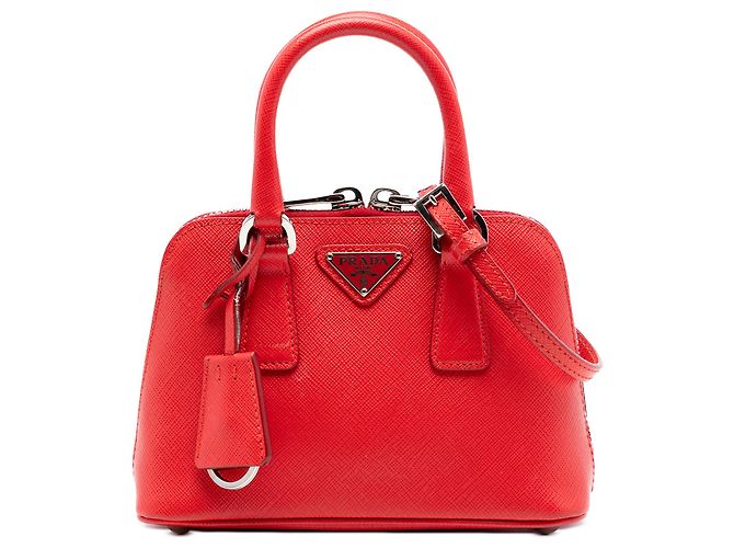 Borsa Prada Red Mini Saffiano Lux Promenade Rosso