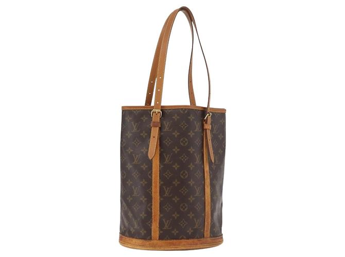 LOUIS VUITTON Bolsa de Ombro Monogram Bucket GM M42236 LV Auth 178888 Monograma