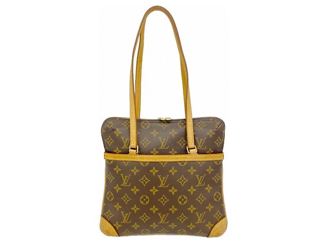 Bolso de Hombro Louis Vuitton Monogram Coussin GM Castaño