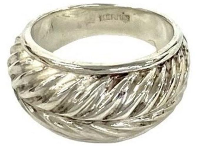 Ring Hermès Anello Hermes Vintage Leaf Argento 