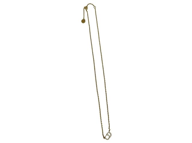 Collana Christian Dior CD Logo placcata oro D'oro