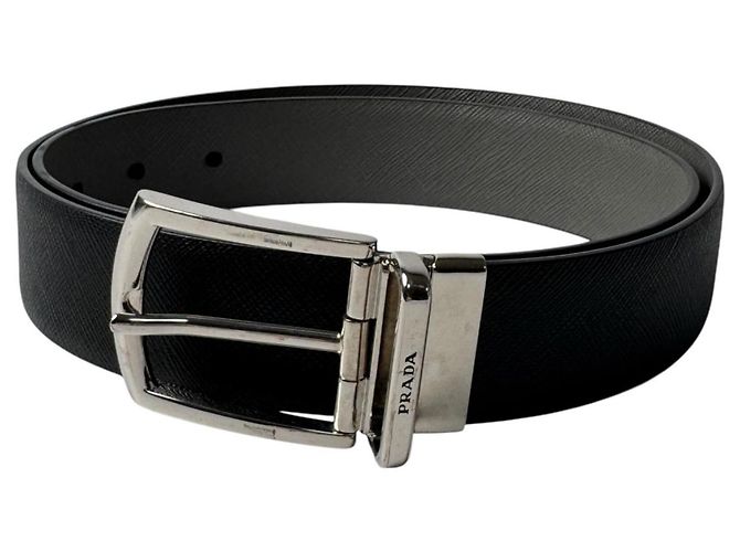 Cinturón reversible de piel Saffiano Prada